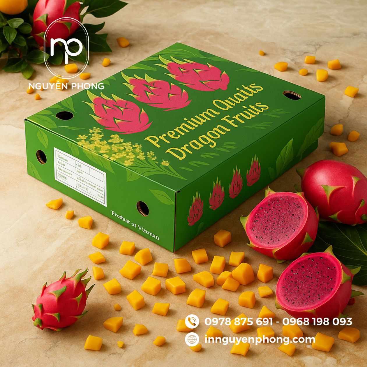 Thùng carton đựng thanh long 